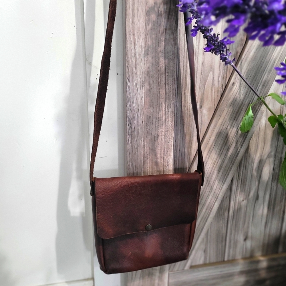 Leather crossbody. Used a handful of times. - Picture 3 of 4